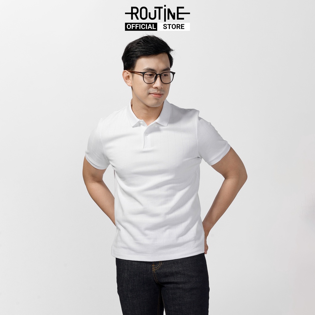 Áo Polo Nam Kẻ Sọc Cotton Form Fitted - Routine 10F20POL023