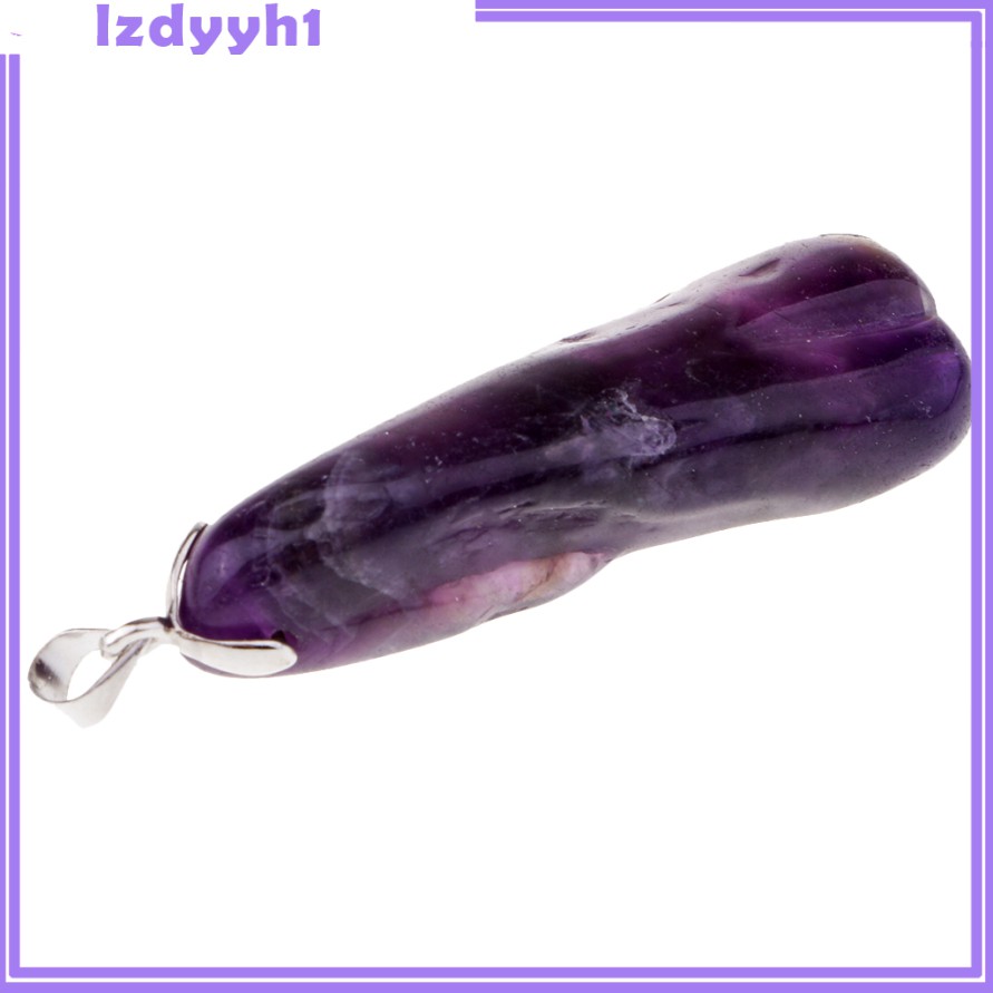 Mặt Dây Chuyền Bằng Đá Thạch Anh Tím Tự Nhiên Dùng Làm Quà Tặng Giáng Sinh / Đám Cưới