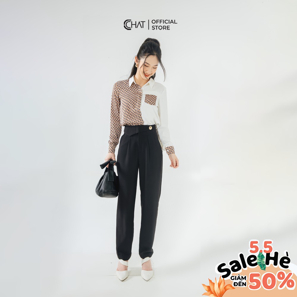 CCHAT Quần baggy cạp kiểu 1C lệch