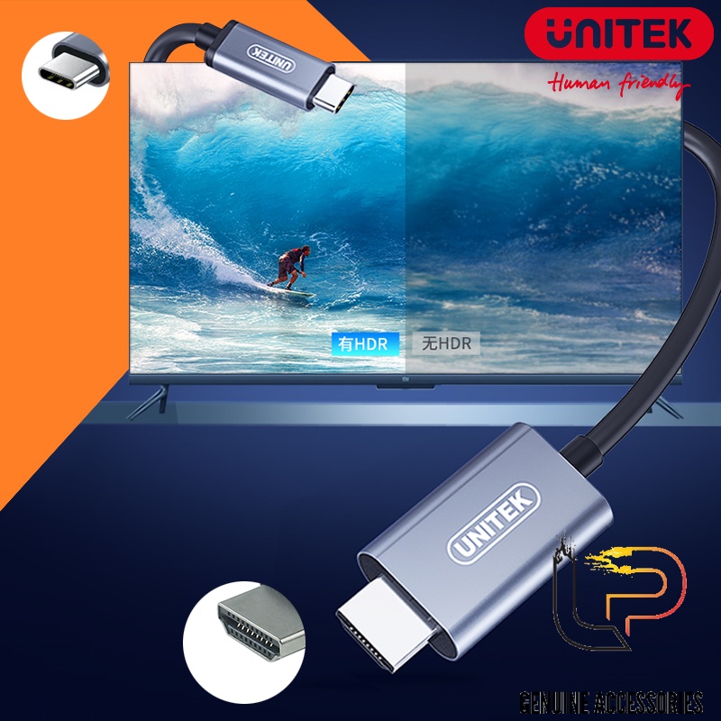 CÁP CHUYỂN TYPE-C RA HDMI HỖ TRỢ 4K UNITEK V410A