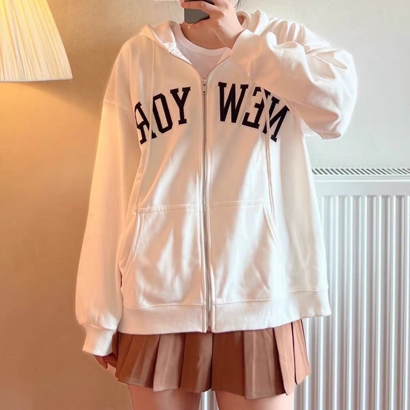 Set áo khoác NEW YORK + chân váy tennis TTS576