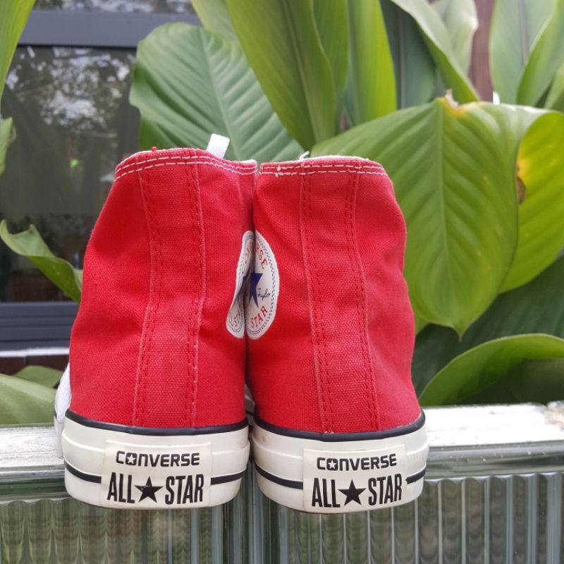 Giày Converse 2hand chính hãng cổ cao màu đỏ _ size 38