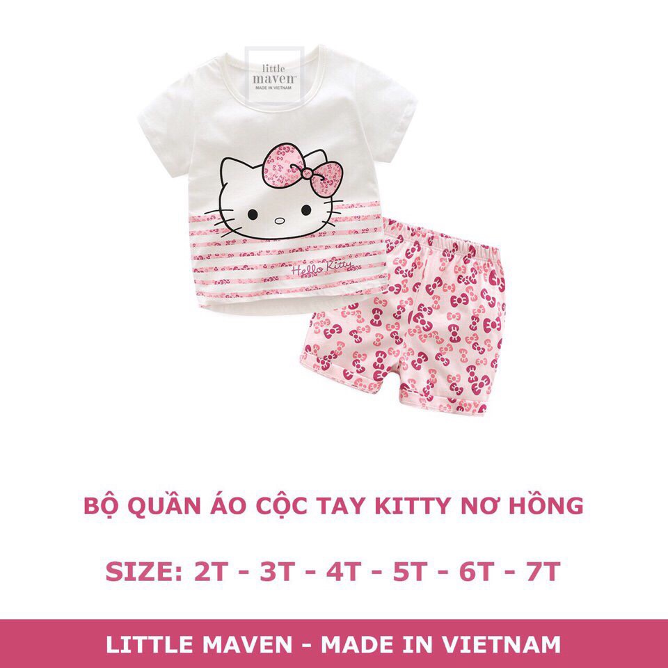 Bộ bé gái hàng little maven