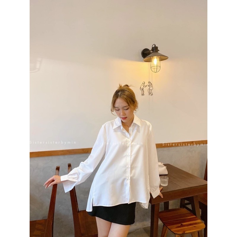 ÁO KIỂU TWINS SHIRT sơ mi tay dài thiết kế tinh tế điểm nhấn dập ly thân sau tỉ mỉ