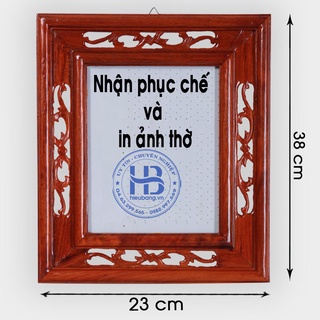 Khung ảnh thờ kép treo gỗ Hương 20x25cm| Miễn Phí In Ảnh Theo Khung | Nhận gửi Online qua mạng Zalo, Facbook