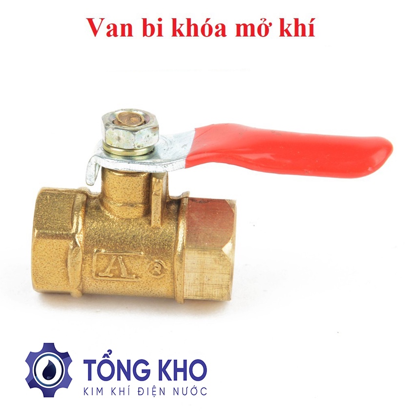 Van bi tay gạt đồng khóa mở khí nén, phun sương - Tổng kho kim khí điện nước