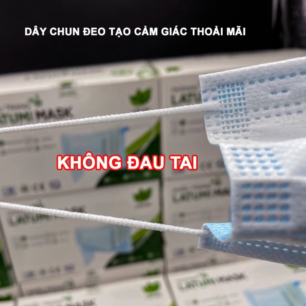 [COMBO 2 HỘP] Khẩu Trang Y Tế 4 Lớp Lọc Khuẩn 99% Cao Cấp LATUMI Phòng Chống Vi Khuẩn Qua Đường Hô Hấp bongbong_store00 | BigBuy360 - bigbuy360.vn