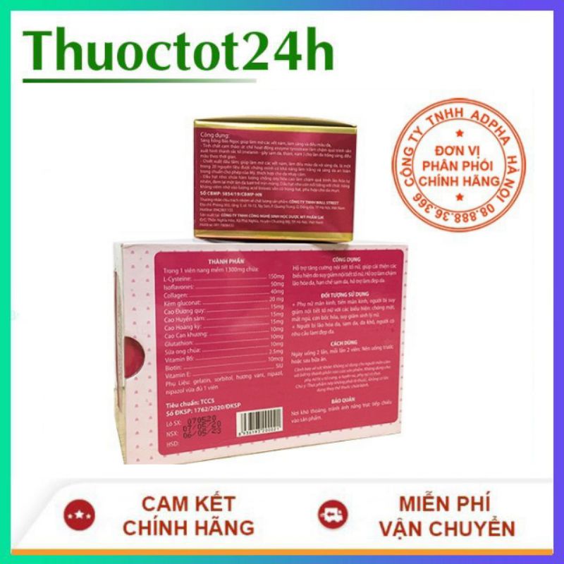 Viên uống và kem bôi Sáng Hồng Bảo Ngọc | Thế Giới Skin Care