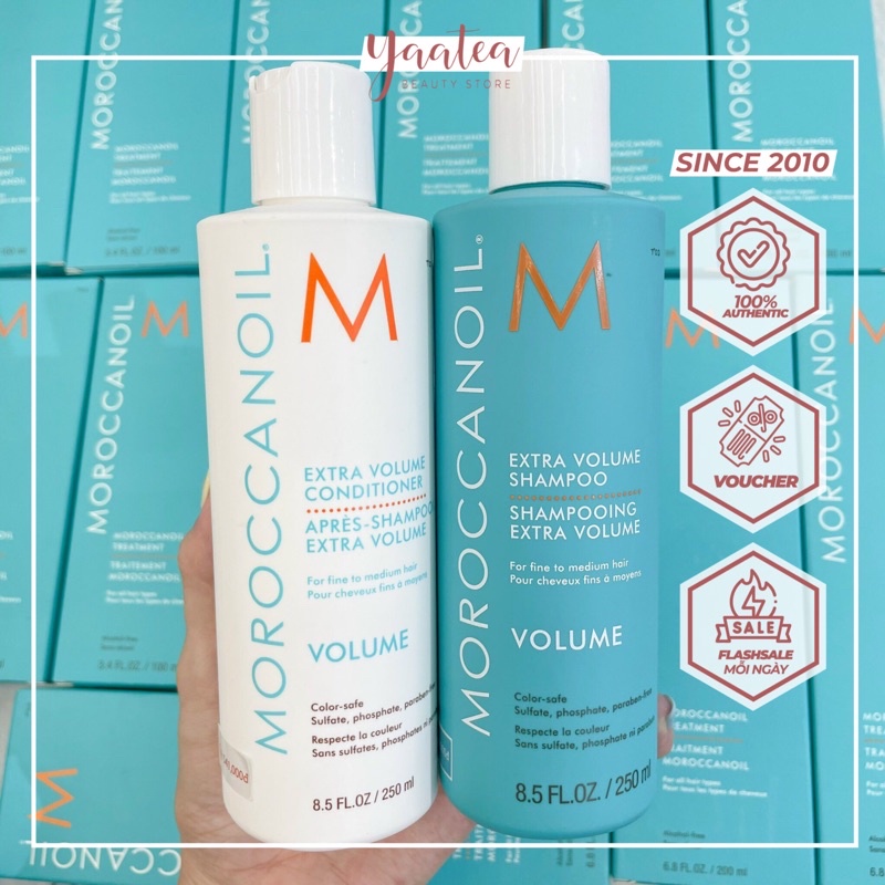 Combo dầu gội và dầu xả Moroccanoil phục hồi tóc