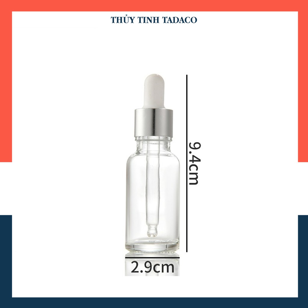 Chai chiết mỹ phẩm thủy tinh FREE SHIP Chai chiết Serum | 20ml