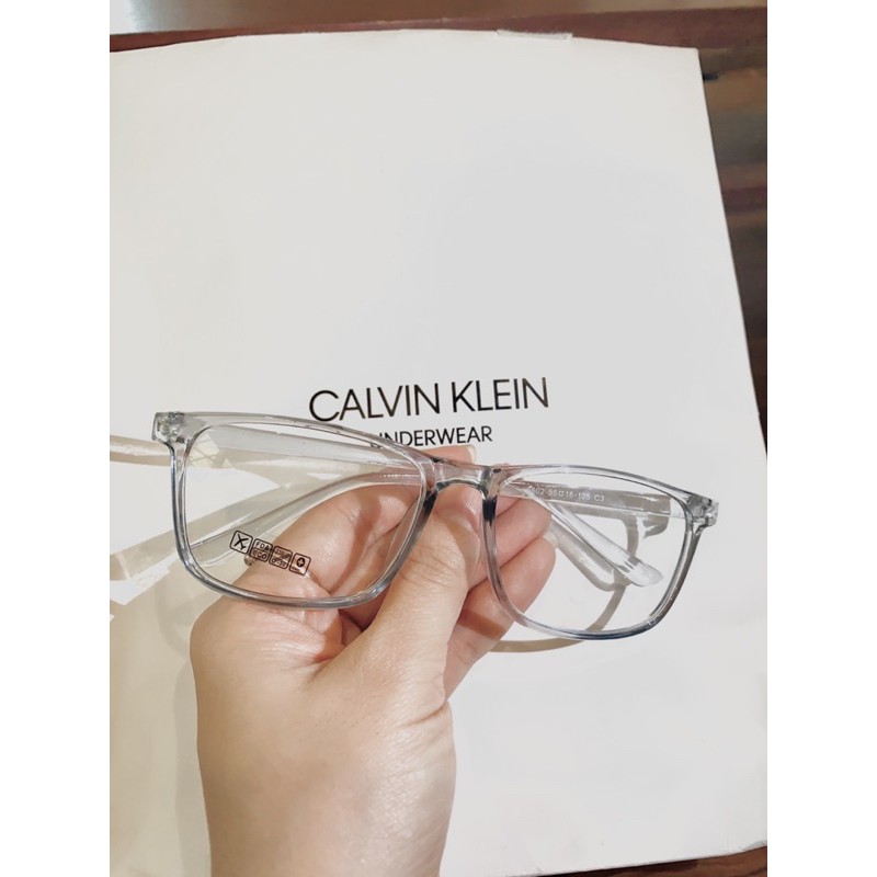 Gọng kính cận nam nữ mắt vuông chất liệu nhựa chắc chắn phụ kiện thời trang nhiều màu 6601 | BigBuy360 - bigbuy360.vn