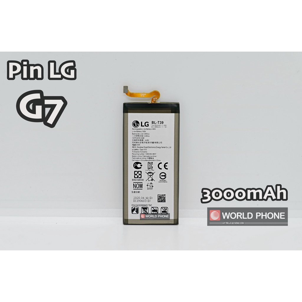 Pin LG G7 ThinQ BL-T39, 3000mAh