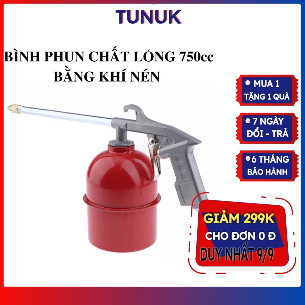Bình xịt dầu bằng hơi dung tích 750c bình phun hóa chất bằng khí nén, Tunuk