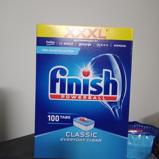 Viên rửa chén bát finish hộp 100 viên CÁC SẢN PHẨM DÙNG CHO MÁY RỬA CHÉN