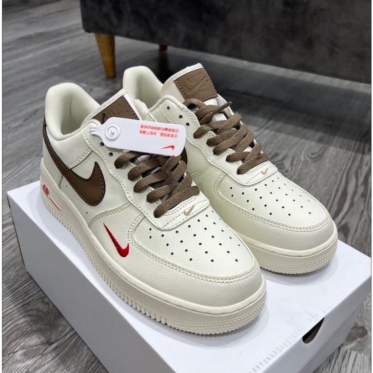Giày_Nike Air Force1, Giày Nike_AF1 vệt nâu Bản Trung Full Box Bill Đủ Size Nam Nữ