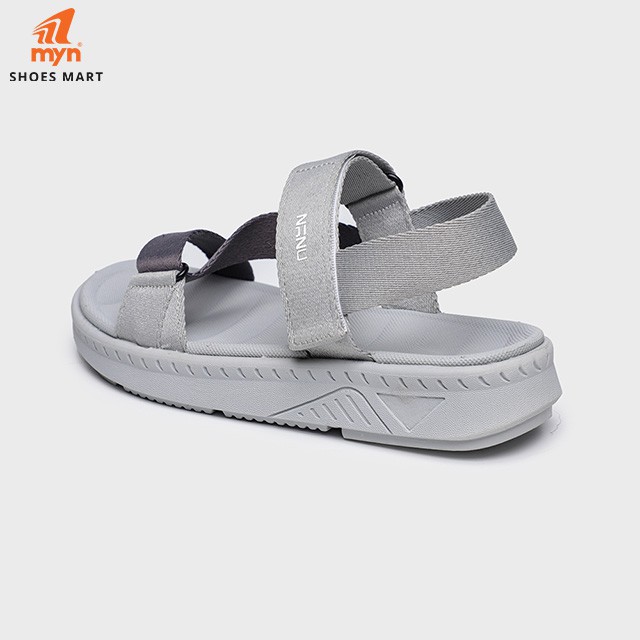 Sandal Unisex NANU 08 - All Grey - Đế siêu nhẹ - quai thông minh