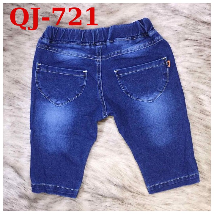 Quần short jean bé gái thêu 18-41kg. Chất jean thun mềm- co giãn nhẹ cho bé thoải mái vận động.