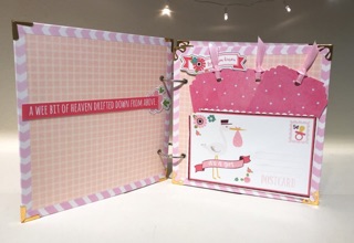 [Album ảnh Handmade] Scrapbook cho bé 18cm in tên riêng