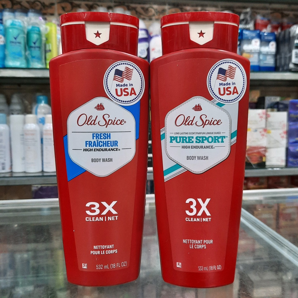 Sữa tắm Old Spice Pure Sport High Endurance 3X - 532ml