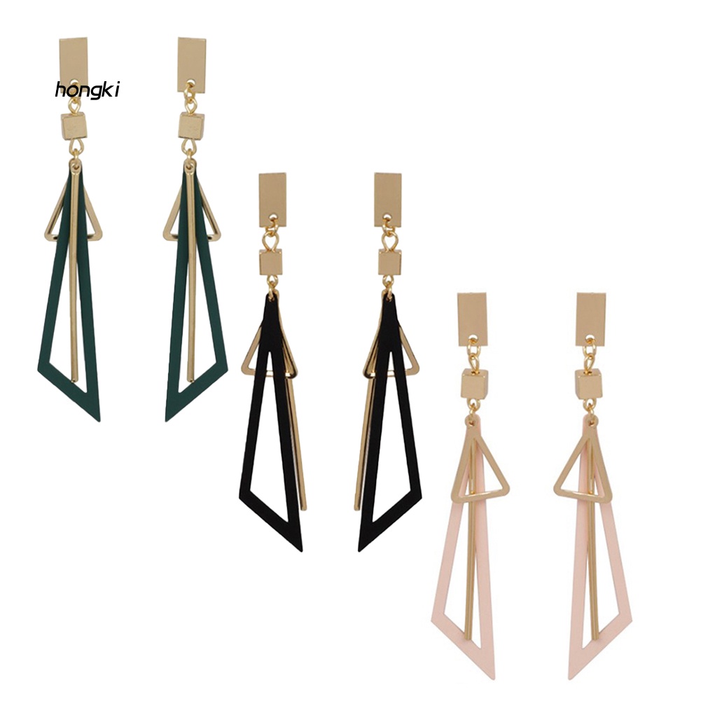 Bông Tai Hình Tam Giác Thời Trang Nữ Tính