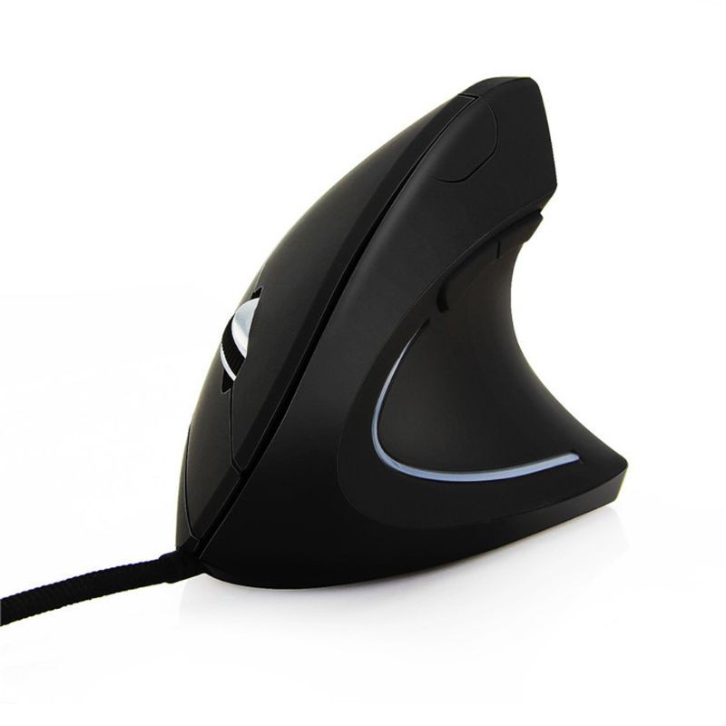 Wired Right Hand Vertical Mouse Ergonomic Gaming Mouse 800 1200 1600 DPI USB Optical Wrist