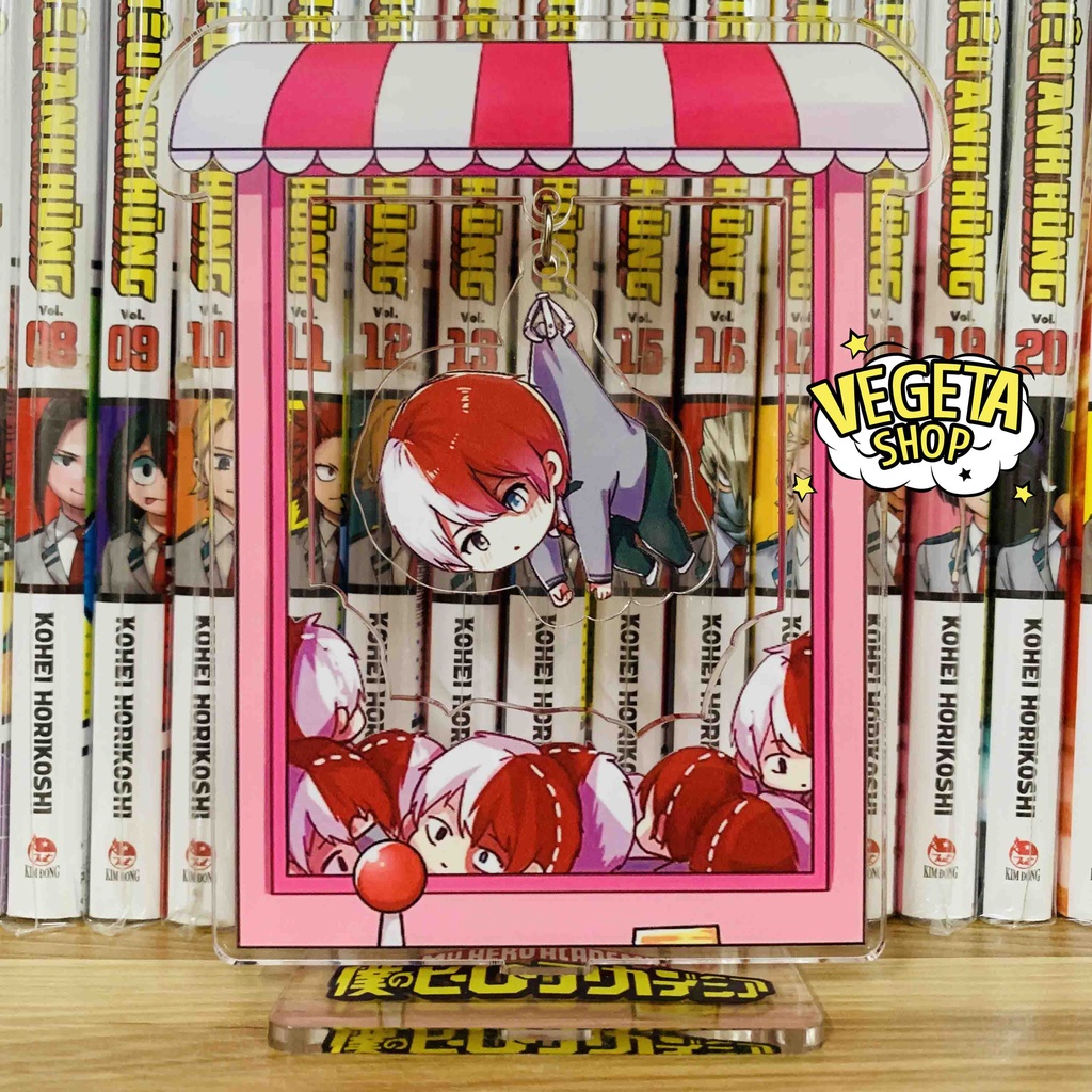 Mô Hình Tượng Standee Acrylic Mica 2 mặt gắp thú - My Hero Academia Học viện siêu anh hùng - Midoriya Bakugo Todoroki