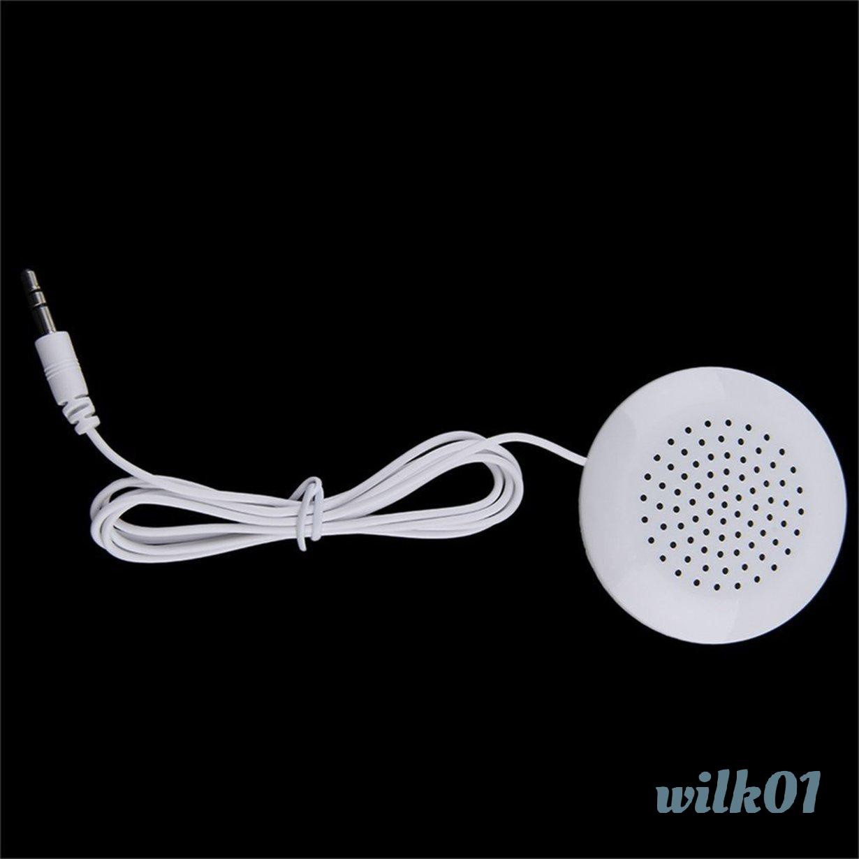 Loa Mini Màu Trắng 3.5mm Cho Máy Nghe Nhạc Mp3 Mp4 Iphone Ipod Cd Radio Wilk01