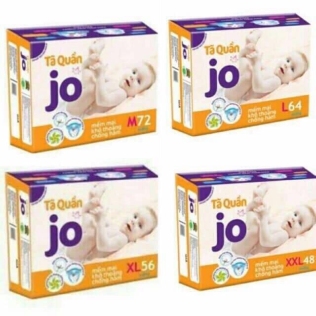 Bỉm Jo quần L64,XL56,XXl48