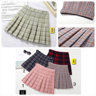 CHÂN VÁY XẾP LY CARO