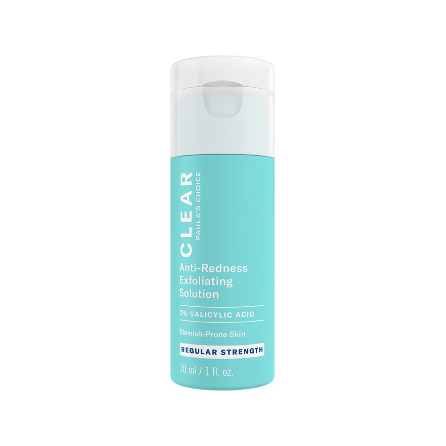 CLEAR REGULAR STRENGTH ANTI-REDNESS EXFOLIATING SOLUTION WITH 2% SALICYLIC ACID - Trialsize