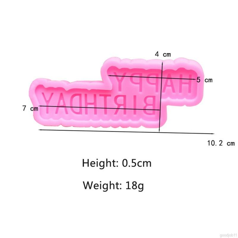 Khuôn Làm Bánh 3d Hình Chữ Happy Birthday Bằng Silicon