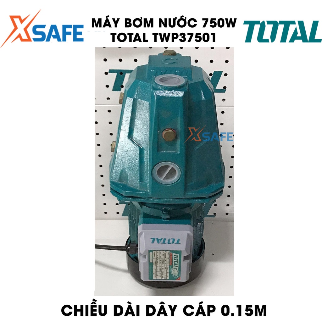 Máy bơm nước 750W TOTAL TWP37501 motor dây đồng chiều cao bơm tối đa 45m, lưu lượng tối đa 60 lít/p