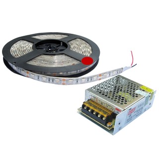 Bộ đèn LED dây dán trang trí: hồ cá, cửa hàng, cây cảnh,.... VAKS V-LD-R (Ánh sáng đỏ)- 12V DC.