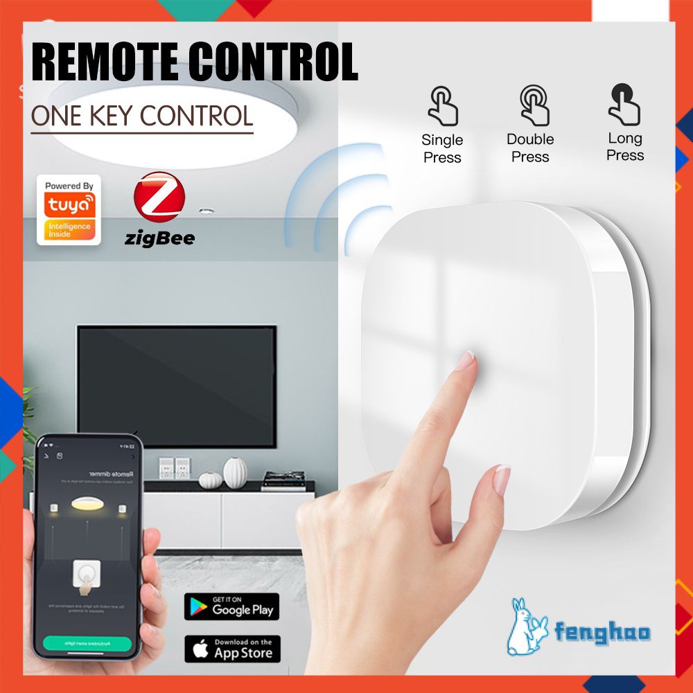 Nút Thông Minh Mô Đun Tuya Không Dây Zigbee Đa Cảnh Liên Kết Tự Động Hóa Kịch Bản