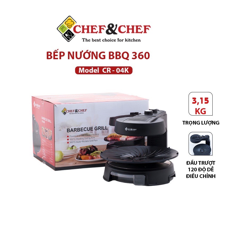 BẾP NƯỚNG CHEF&amp;CHEF BBQ HÚT KHÓI HÀN QUỐC CHÂT LƯỢNG CAO BẢO HÀNH CHÍNH HÃNG 1 NĂM