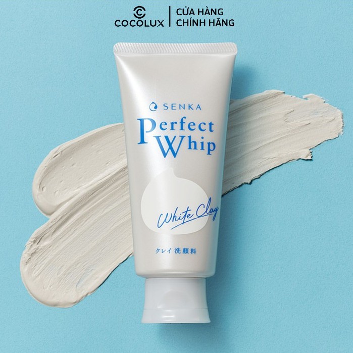Sữa rửa mặt đất sét trắng Perfect White SENKA 120g