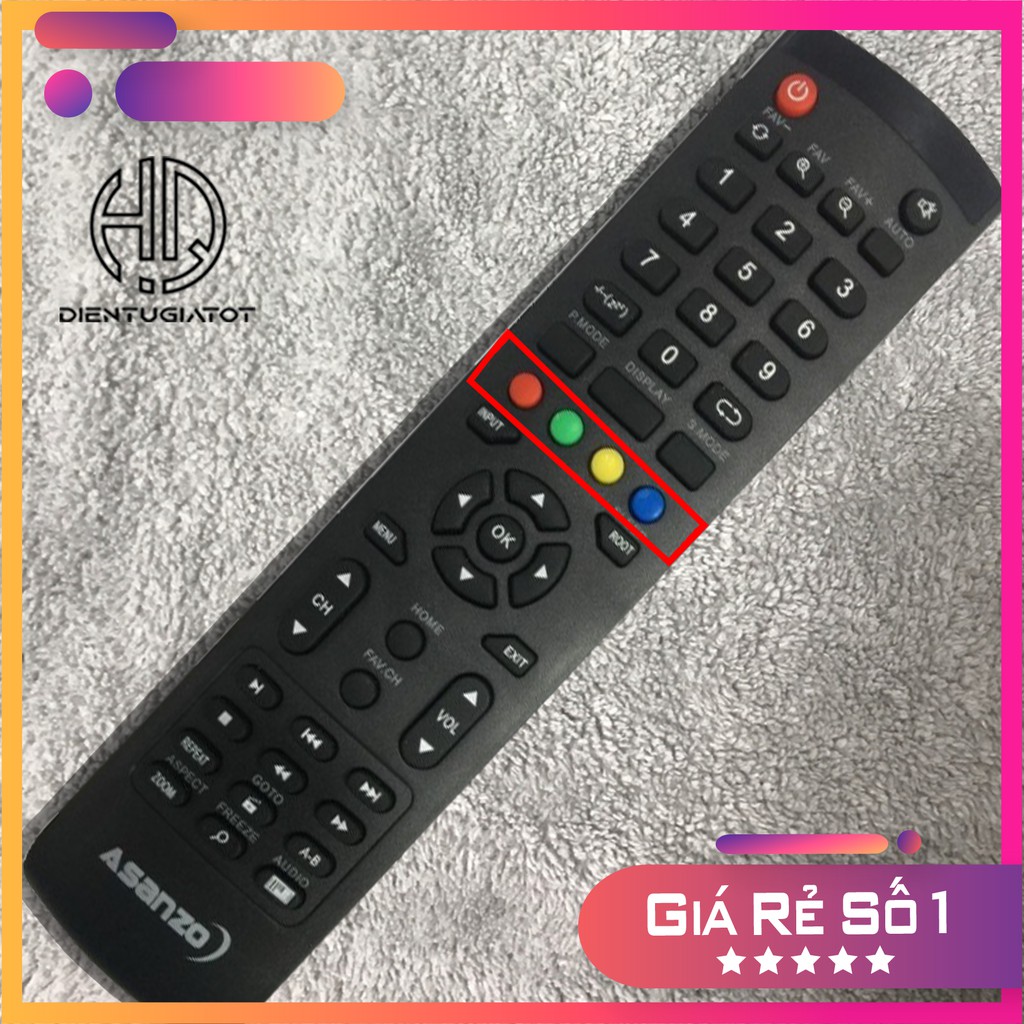 [Mã ELORDER5 giảm 10k đơn 20k] [GIÁ GỐC]-BH 3 Tháng- Remote điều khiển TV Asanzo THƯỜNG