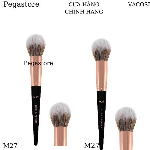 Cọ Phủ Phấn và Má Hồng Đầu Tròn Vacosi M27