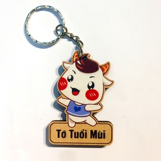 Móc khóa gỗ 12 con giáp Danbo Printcre8