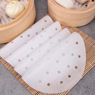 100 Giấy nến đục lỗ thấm đồ chiên rán, lót nồi chiên dầu