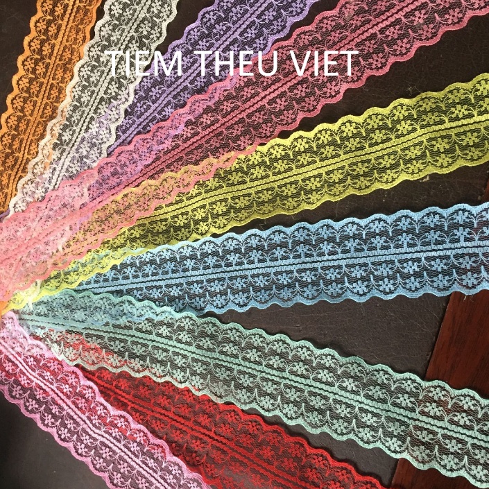 Ruy Băng Ren Mỏng Tiệm Thêu Việt Bản 4.5cm