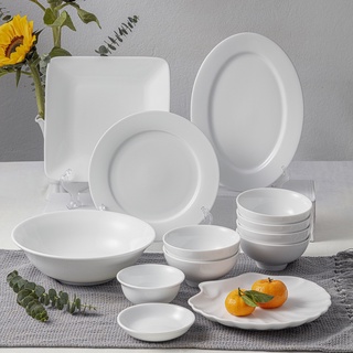 Bộ đồ ăn bằng sứ Long Phương cao cấp 13 món - Combo Hạnh Phúc