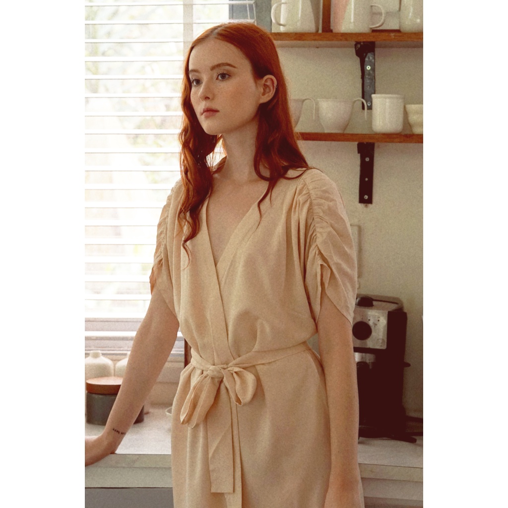 Áo choàng DIANA - Da | 100% sợi gỗ tự nhiên mặc nhà du lịch sang trọng | BigBuy360 - bigbuy360.vn