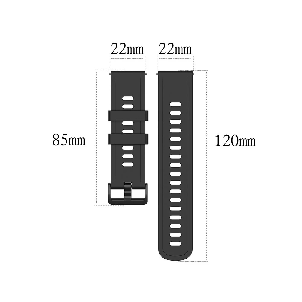 Dây Đeo Thay Thế Chất Liệu Silicon Màu Trơn Cho Xiaomi MI Watch S1 Active 22mm