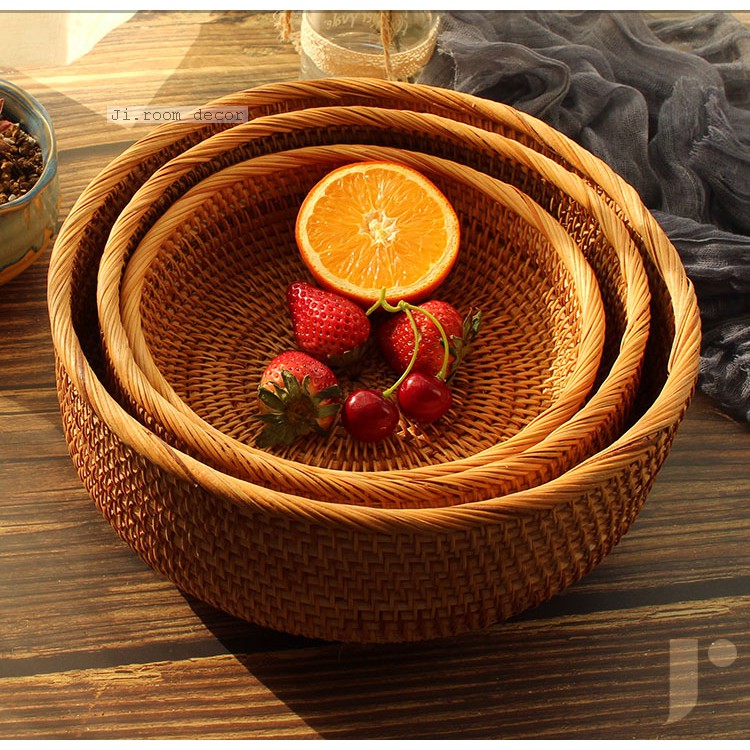 Rổ mây trang trí, rổ đựng thực phẩm