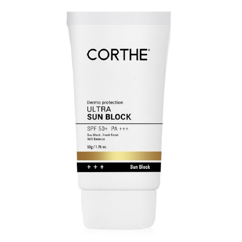 [ Hàng Auth ] Kem Chống Nắng Vật Lý Corthe Dermo Protection Ultra Sun Block SPF50+/PA+++ Hàn Quốc, Tuýp 50g