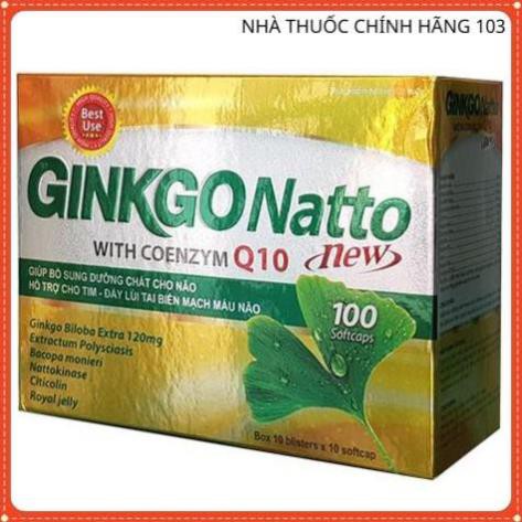 Ginkgo Natto New  - Hỗ trợ giúp phòng ngừa và làm tan cục máu đông, tăng cường tuần hoàn máu não