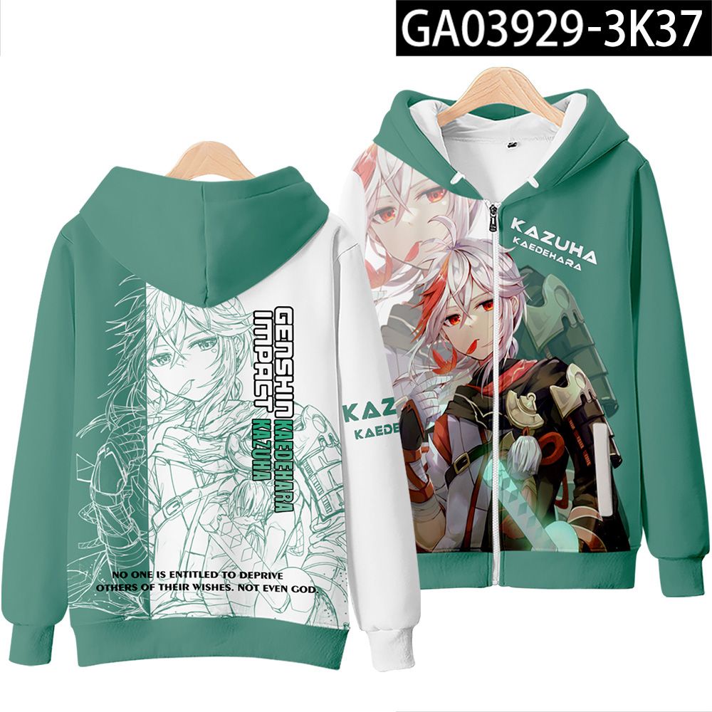 Genshin Va Chạm Áo Khoác sweater Có Mũ Trùm Cỡ Lớn Hai Chiều Hình Lá Phong Trò Chơi Cho Nam Và Nữ