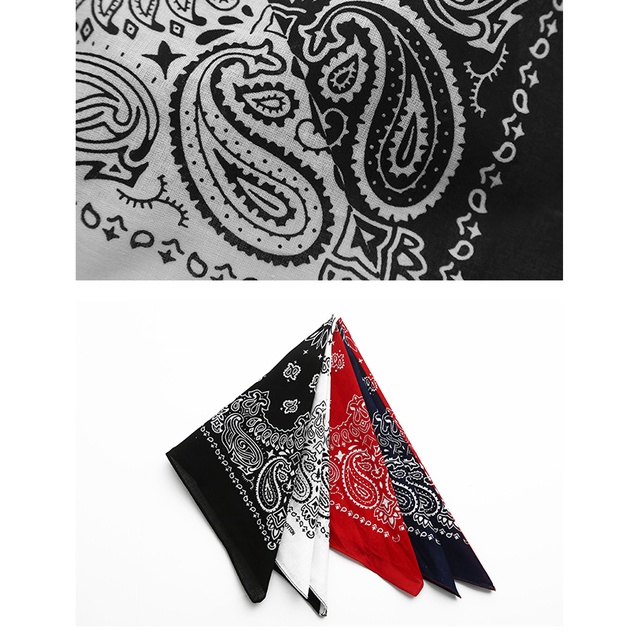 Khăn bandana phối 2 màu cá tính