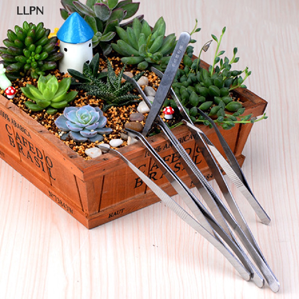[LLPN] Stainless Spoon Forceps tools fairy garden miniatures mini gnomes moss terrariums resin crafts figurines for gard